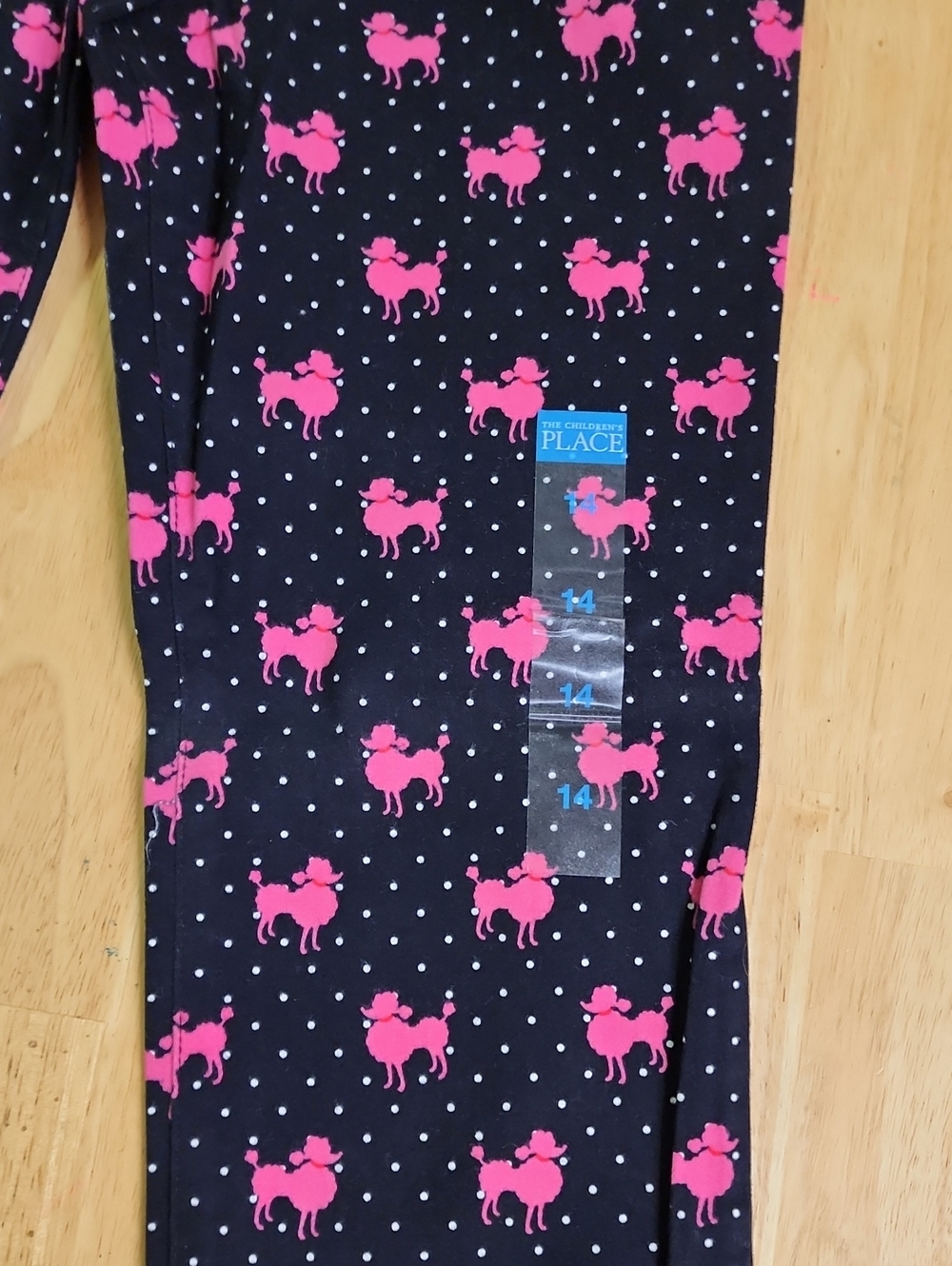 NWT The Children's Place Girls Pink Poodle Polka Dot Pants Size 14 - Picture 5 of 8